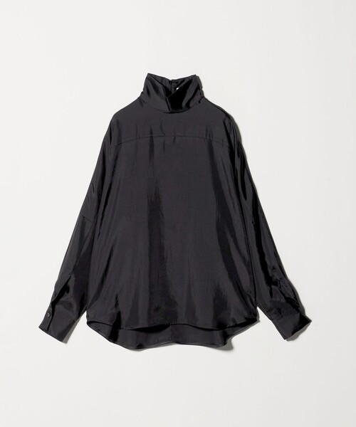 CINOH（チノ）の「＜CINOH＞ハイネック ブラウス（シャツ/ブラウス・レディース・オフホワイト/ブラック・36）」の2枚目の写真