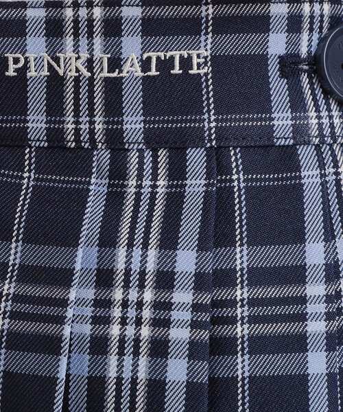 PINK-latte(ピンクラテ)の「【2026年入卒・セレモニー・卒服】チェックプリーツスカート(スカート・キッズ・ネイビー/ライトベージュ・15 /16)」の17枚目の写真
