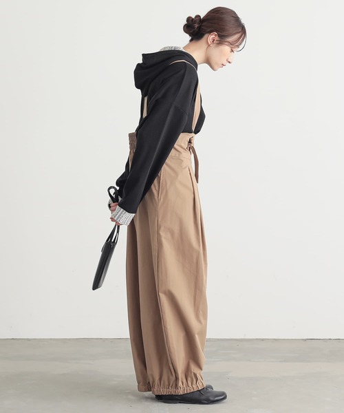 n'OrLABEL（ノアールレーベル）の「【機能素材】『レース切替ワッフルフードカットソー』（パーカー・レディース・ブルー/ブラック・FREE）」の17枚目の写真