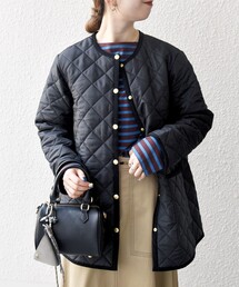 SHIPS シップス ウール　ダブルフェイス　ノーカラーコート　ホワイト　38 セール】 SHIPS Primary Navy Label:ウールダブルフェイスノー