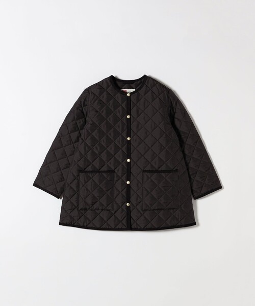 Traditional Weatherwear（トラディショナルウェザーウェア）の「Traditional Weatherwear: ARKLEY Aライン ミドル ノーカラー コート（ノーカラーコート・レディース・オリーブ/ブラック・ONE SIZE）」の20枚目の写真