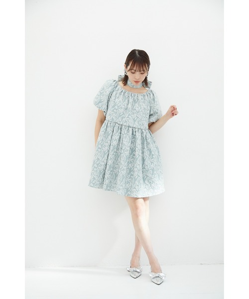 sismetry(シスメトリー)の「【SISMETRY】manyway ジャガードドレス(MA)(ワンピース・レディース・ミント・FREE)」の2枚目の写真