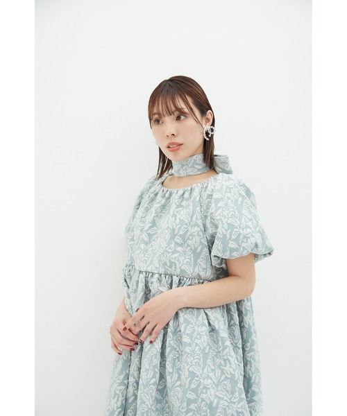 sismetry(シスメトリー)の「【SISMETRY】manyway ジャガードドレス(MA)(ワンピース・レディース・ミント・FREE)」の4枚目の写真