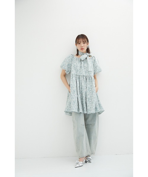 sismetry(シスメトリー)の「【SISMETRY】manyway ジャガードドレス(MA)(ワンピース・レディース・ミント・FREE)」の5枚目の写真