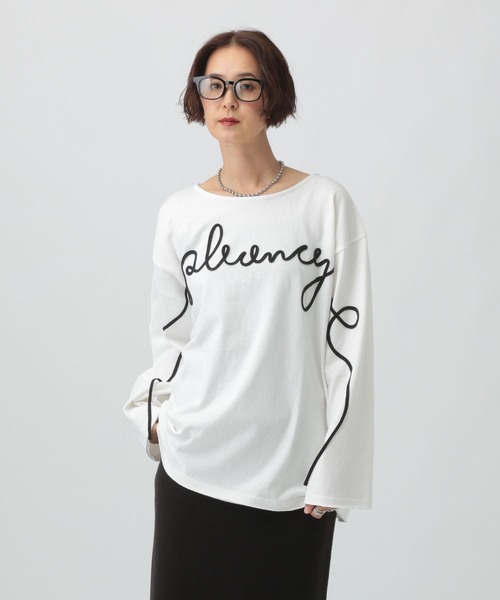 LEPSIM(レプシィム)の「ニュアンスコードプルオーバー 591740(Tシャツ/カットソー・レディース・オフホワイト/グレー/ブラック・FREE)」の2枚目の写真