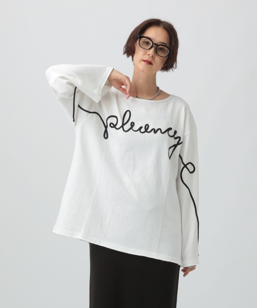 LEPSIM(レプシィム)の「ニュアンスコードプルオーバー 591740(Tシャツ/カットソー・レディース・オフホワイト/グレー/ブラック・FREE)」の4枚目の写真