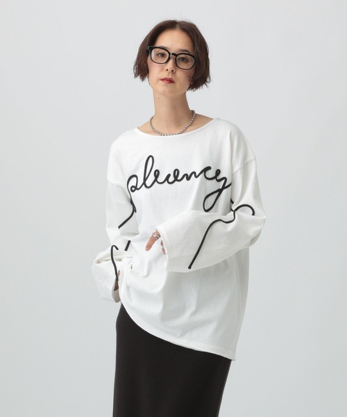 LEPSIM(レプシィム)の「ニュアンスコードプルオーバー 591740(Tシャツ/カットソー・レディース・オフホワイト/グレー/ブラック・FREE)」の5枚目の写真