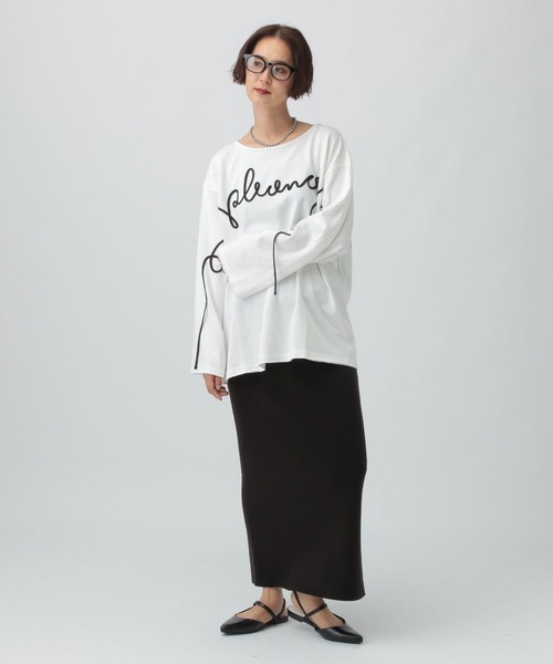 LEPSIM(レプシィム)の「ニュアンスコードプルオーバー 591740(Tシャツ/カットソー・レディース・オフホワイト/グレー/ブラック・FREE)」の7枚目の写真