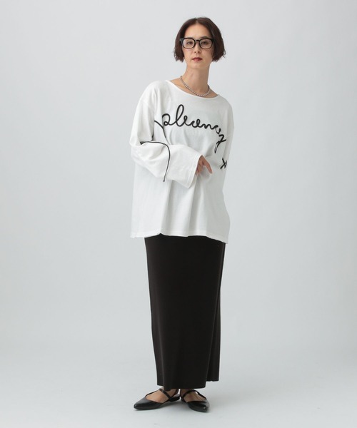 LEPSIM(レプシィム)の「ニュアンスコードプルオーバー 591740(Tシャツ/カットソー・レディース・オフホワイト/グレー/ブラック・FREE)」の8枚目の写真