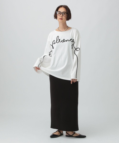 LEPSIM(レプシィム)の「ニュアンスコードプルオーバー 591740(Tシャツ/カットソー・レディース・オフホワイト/グレー/ブラック・FREE)」の9枚目の写真