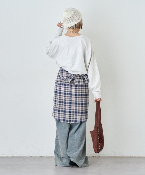 w closet（ダブルクローゼット）の「DOGロンT（Tシャツ/カットソー・レディース・イエロー/チャコールグレー/アイボリー・FREE）」の7枚目の写真