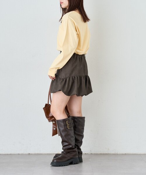 w closet（ダブルクローゼット）の「DOGロンT（Tシャツ/カットソー・レディース・イエロー/チャコールグレー/アイボリー・FREE）」の14枚目の写真