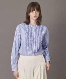 お値下げ！新品未使用✨【DRESSTERIOR】フリルブラウス 36 グリーン お値下げ！新品未使用✨【DRESSTERIOR】フリルブラウス 36