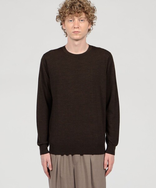 TOMORROWLAND tricot スーパーファインメリノウール クルーネックプル