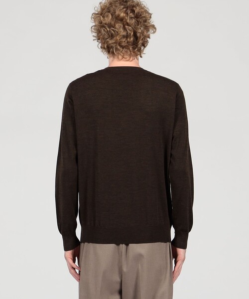 TOMORROWLAND (トゥモローランド)の「TOMORROWLAND tricot スーパーファインメリノウール クルーネックプルオーバー S-WOOL(ニット/セーター・メンズ・イエロー/ネイビー/ブラウン/グリーン/ボルドー/グレイッシュベージュ/ブラック/ライトブルー/チャコールグレー・XL/XS/S/M/L)」の13枚目の写真