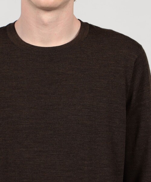 TOMORROWLAND (トゥモローランド)の「TOMORROWLAND tricot スーパーファインメリノウール クルーネックプルオーバー S-WOOL(ニット/セーター・メンズ・イエロー/ネイビー/ブラウン/グリーン/ボルドー/グレイッシュベージュ/ブラック/ライトブルー/チャコールグレー・XL/XS/S/M/L)」の14枚目の写真