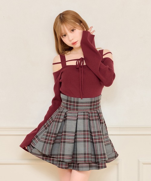 apres jour(アプレジュール)の「ベルスリーブニットトップス(ニット/セーター・レディース・アイボリー/ブラック/ボルドー・X-LARGE/フリー)」の1枚目の写真