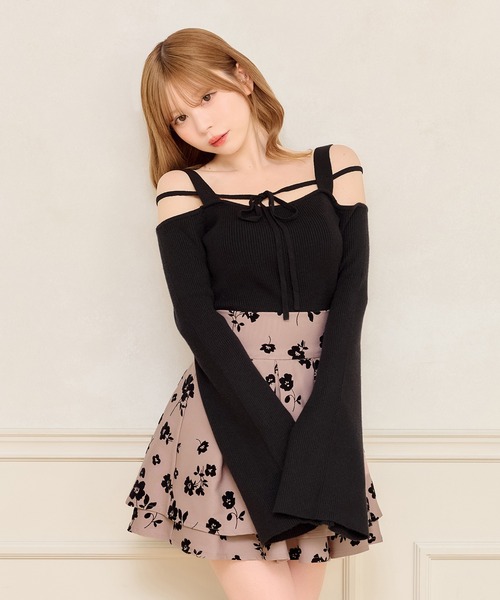 ベルスリーブニットトップス（ニット/セーター）｜apres jour（アプレ