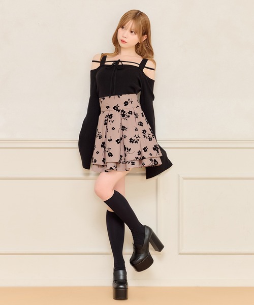 apres jour(アプレジュール)の「ベルスリーブニットトップス(ニット/セーター・レディース・アイボリー/ブラック/ボルドー・X-LARGE/フリー)」の10枚目の写真