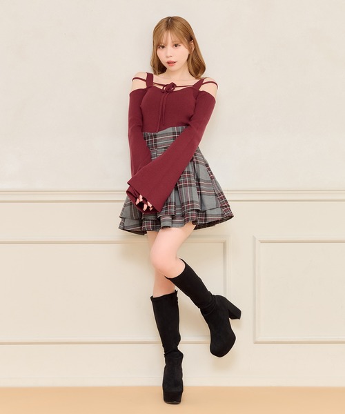 apres jour(アプレジュール)の「ベルスリーブニットトップス(ニット/セーター・レディース・アイボリー/ブラック/ボルドー・X-LARGE/フリー)」の20枚目の写真
