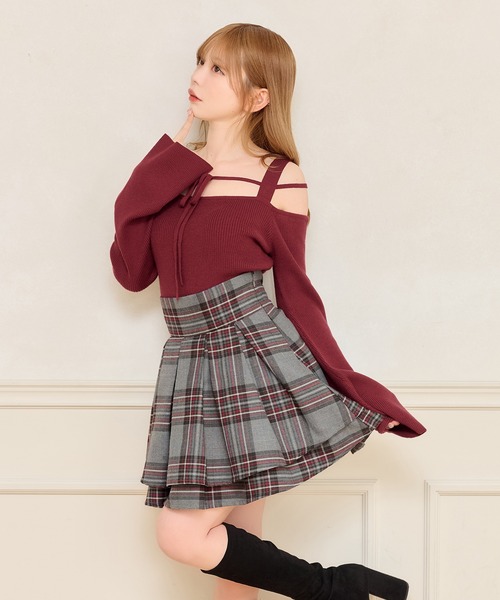 apres jour(アプレジュール)の「ベルスリーブニットトップス(ニット/セーター・レディース・アイボリー/ブラック/ボルドー・X-LARGE/フリー)」の14枚目の写真