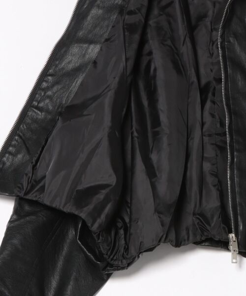 H.TOKYO(エイチトウキョウ)の「【上品さの中に抜け感をプラス】短丈ドロップショルダーブルゾン(ブルゾン・レディース・アッシュブラウン/ブラック・FREE)」の6枚目の写真