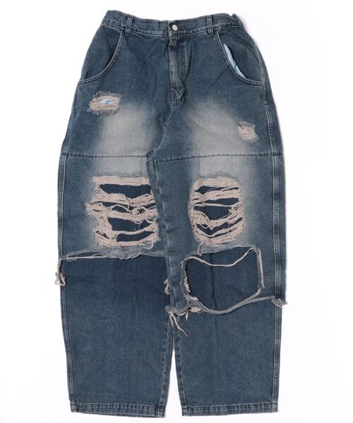 SIS/エスアイエス/Clush Layered Denim Pants