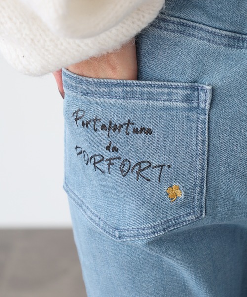 FUNALIVE(ファンアライブ)の「PORFORT パンツ(デニムパンツ・レディース・ブラック/ライトブルー・M/L)」の21枚目の写真