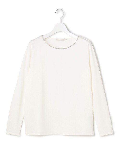ICB(アイシービー)の「コンパクトモクロディ プルオーバー(Tシャツ/カットソー・レディース・ブラック系/アイボリー系/サックスブルー系・MEDIUM/SMALL/X-SMALL)」の4枚目の写真