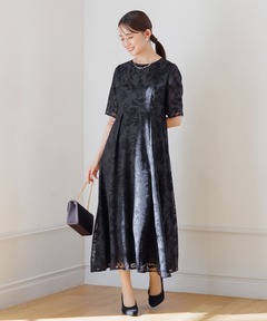 サテンオパールドレス/結婚式/パーティー/お呼ばれ