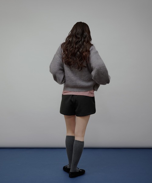 MUHET（ミュエータ）の「sequin zip-up knit cardigan / スパンコールジップニットカーディガン（カーディガン/ボレロ・レディース・チャコールグレー/ネイビー/ベージュ/ブラウン/カーキ・FREE）」の21枚目の写真