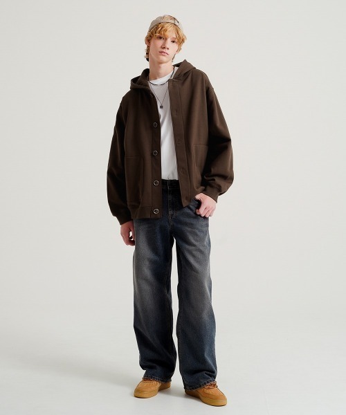 セール】【WV PROJECT】Relax stadium hood jumper/JJOT7730