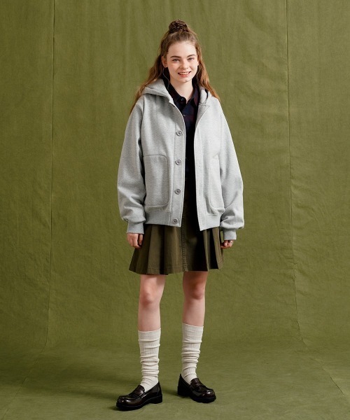 WV PROJECT(ダブリューブイプロジェクト)の「【WV PROJECT】Relax stadium hood jumper/JJOT7730(パーカー・メンズ・チョコ/ブラック/クリーム/グレー/ブラウン・M/L/LL)」の18枚目の写真