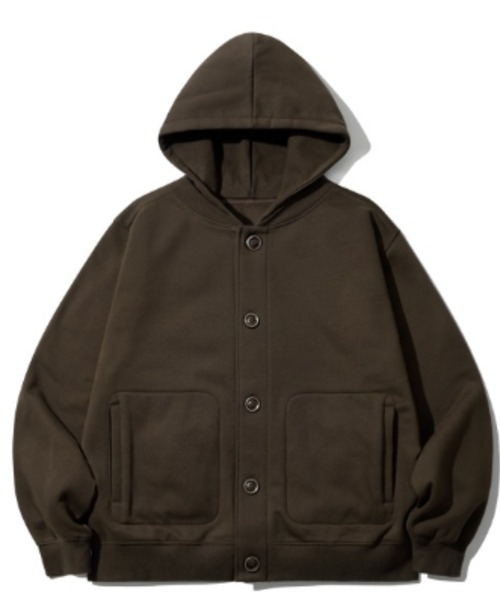 WV PROJECT(ダブリューブイプロジェクト)の「【WV PROJECT】Relax stadium hood jumper/JJOT7730(パーカー・メンズ・チョコ/ブラック/クリーム/グレー/ブラウン・M/L/LL)」の6枚目の写真