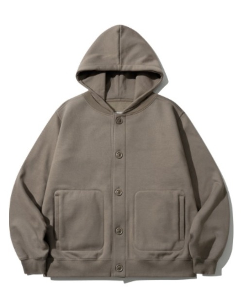 WV PROJECT(ダブリューブイプロジェクト)の「【WV PROJECT】Relax stadium hood jumper/JJOT7730(パーカー・メンズ・チョコ/ブラック/クリーム/グレー/ブラウン・M/L/LL)」の7枚目の写真