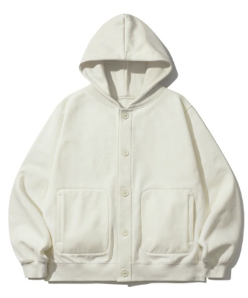 WV PROJECT(ダブリューブイプロジェクト)の「【WV PROJECT】Relax stadium hood jumper/JJOT7730(パーカー・メンズ・チョコ/ブラック/クリーム/グレー/ブラウン・M/L/LL)」の8枚目の写真