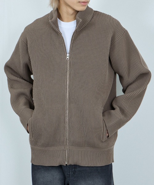 NAVY(ネイビー)の「NAVY アゼドライバーズニット【手洗い可能】(カーディガン/ボレロ・メンズ・ベージュ/ブラック・L/M/S/XL)」の8枚目の写真