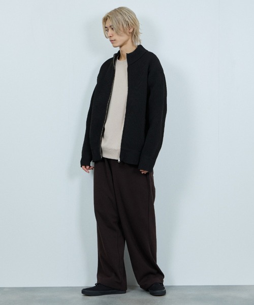 NAVY(ネイビー)の「NAVY アゼドライバーズニット【手洗い可能】(カーディガン/ボレロ・メンズ・ベージュ/ブラック・L/M/S/XL)」の6枚目の写真