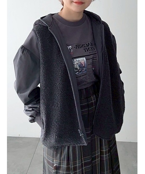 リバーシブルボアベスト（ベスト）｜SM2（エスエムツー）の