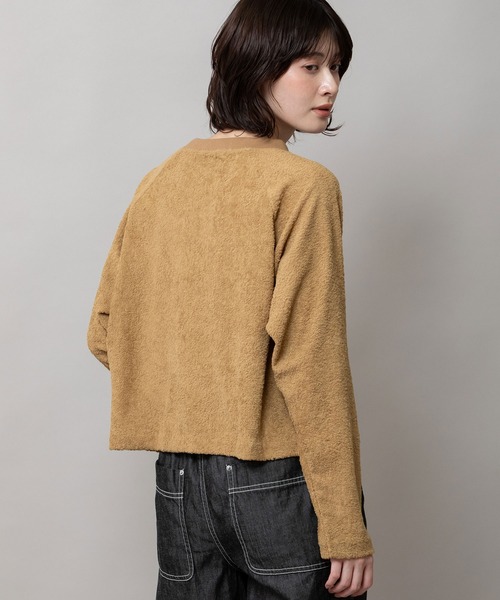 Munich（ミューニック）の「チンチララグランスリーブプルオーバー（Tシャツ/カットソー・レディース・キャメル/ブラック/アイボリー・FREE）」の5枚目の写真