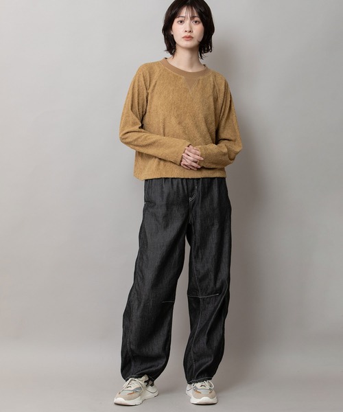 Munich（ミューニック）の「チンチララグランスリーブプルオーバー（Tシャツ/カットソー・レディース・キャメル/ブラック/アイボリー・FREE）」の8枚目の写真