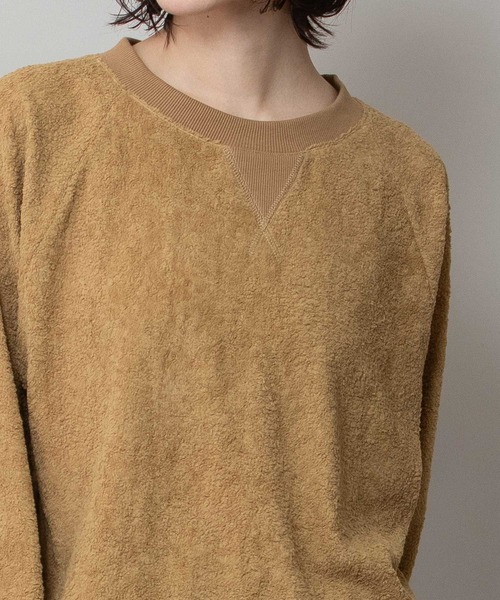 Munich（ミューニック）の「チンチララグランスリーブプルオーバー（Tシャツ/カットソー・レディース・キャメル/ブラック/アイボリー・FREE）」の9枚目の写真