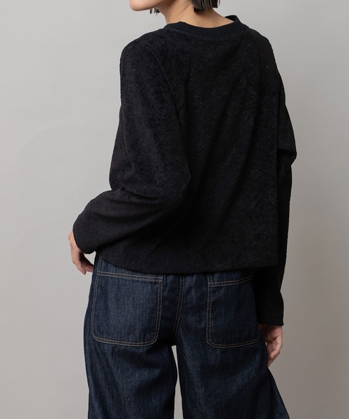 Munich（ミューニック）の「チンチララグランスリーブプルオーバー（Tシャツ/カットソー・レディース・キャメル/ブラック/アイボリー・FREE）」の13枚目の写真