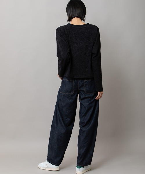 Munich（ミューニック）の「チンチララグランスリーブプルオーバー（Tシャツ/カットソー・レディース・キャメル/ブラック/アイボリー・FREE）」の14枚目の写真