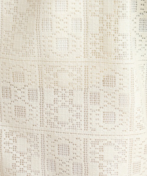 Brownie（ブラウニー）の「スクエアレースイージーパンツ（その他パンツ・レディース・ブラック/アイボリー/ブラウン・FREE）」の4枚目の写真