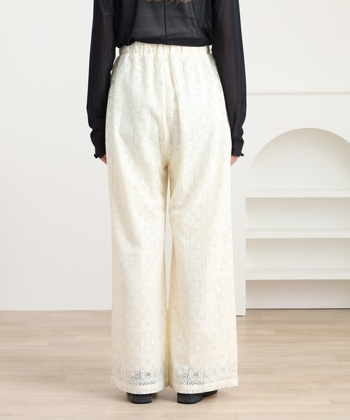 Brownie（ブラウニー）の「スクエアレースイージーパンツ（その他パンツ・レディース・ブラック/アイボリー/ブラウン・FREE）」の22枚目の写真