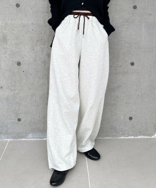Good Riddance（グッドリダンス）の「【Good Riddance】ウエストレイヤード ドローコード スウェット パンツ（その他パンツ・レディース・ブラウン/アイボリー/ブラック・L/M）」の11枚目の写真