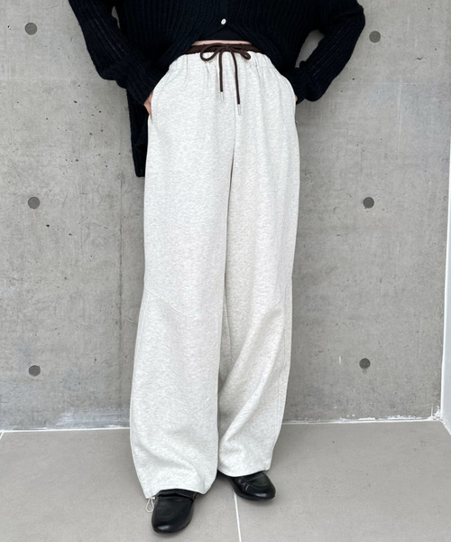 Good Riddance（グッドリダンス）の「【Good Riddance】ウエストレイヤード ドローコード スウェット パンツ（その他パンツ・レディース・ブラウン/アイボリー/ブラック・L/M）」の13枚目の写真