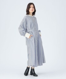 BEAMS HEART（ビームスハート）の「クレリック ベルト シャツワンピース（ワンピース）」