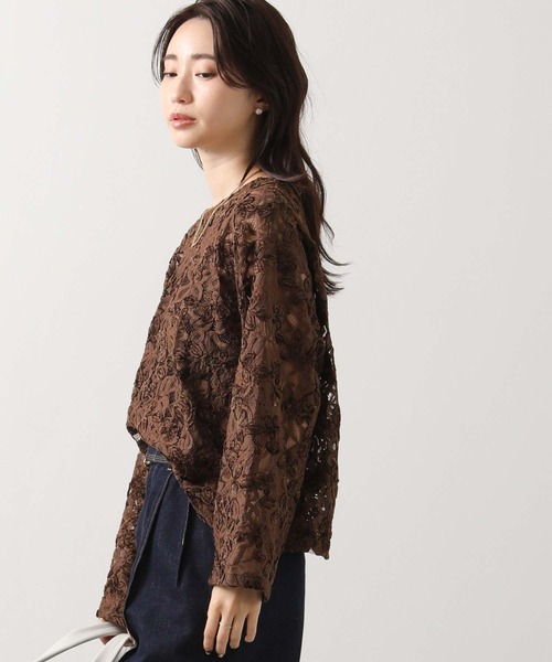 セール】フラワーモールレースブラウス（シャツ/ブラウス）｜Gready